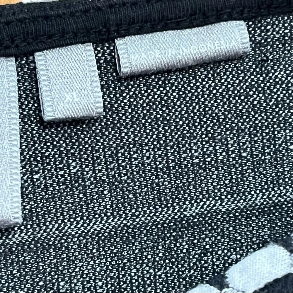 Anthropologie Vanessa Virginia Black and White Faux Wrap Peplum Tank Top - Picture 3 of 11